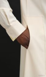Qamis El Bey Beige Qaba'il – Image 4