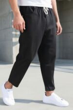 sarouel jean stretch drop Noir qaba'il