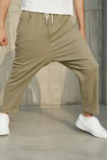 Sarouel jean stretch drop kaki qaba'il – Image 6
