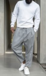 sarouel classik flanel gris qaba'il s – Image 3