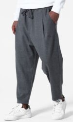 Sarouel classik flanel gris foncé qaba'il – Image 5