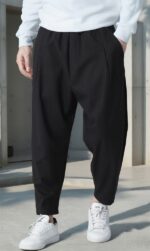 sarouel classik flanel noir qaba'il