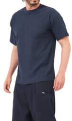 t-shirt waffle bleu qaba'il