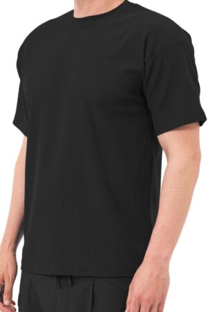 t-shirt oversized waffle noir qaba'il