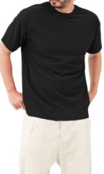 t-shirt oversized waffle noir qaba'il – Image 4