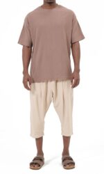Sarouel Pantacourt Classik Tencel Beige Homme Qaba'il – Image 8