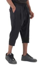 Sarouel Pantacourt Classik Tencel Noir Homme Qaba'il – Image 5