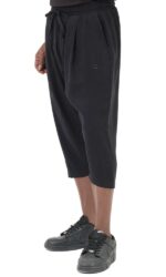 Sarouel Pantacourt Classik Tencel Noir Homme Qaba'il – Image 2