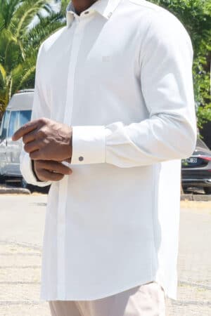 Chemise Design Beige Homme Qaba’il